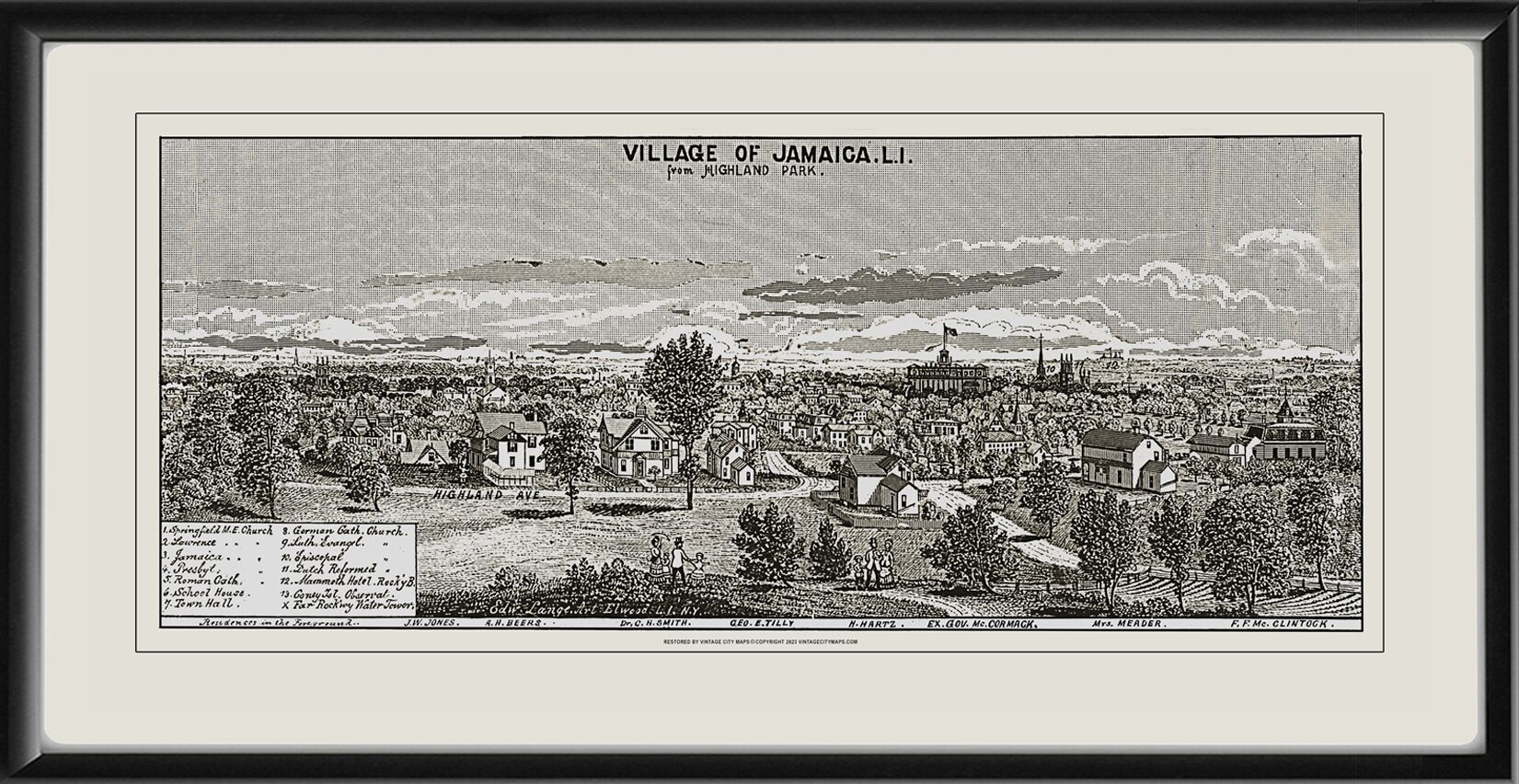Jamaica Long Island NY Edward Lange from Highland Park 16x30 TM