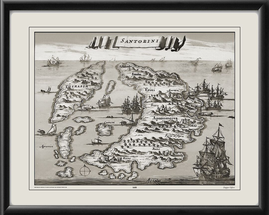 Santorini Greece 1688