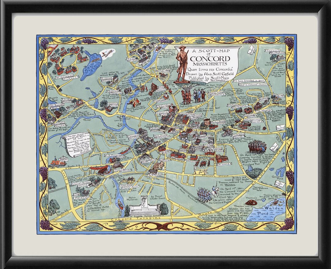 Concord MA - Historic Map