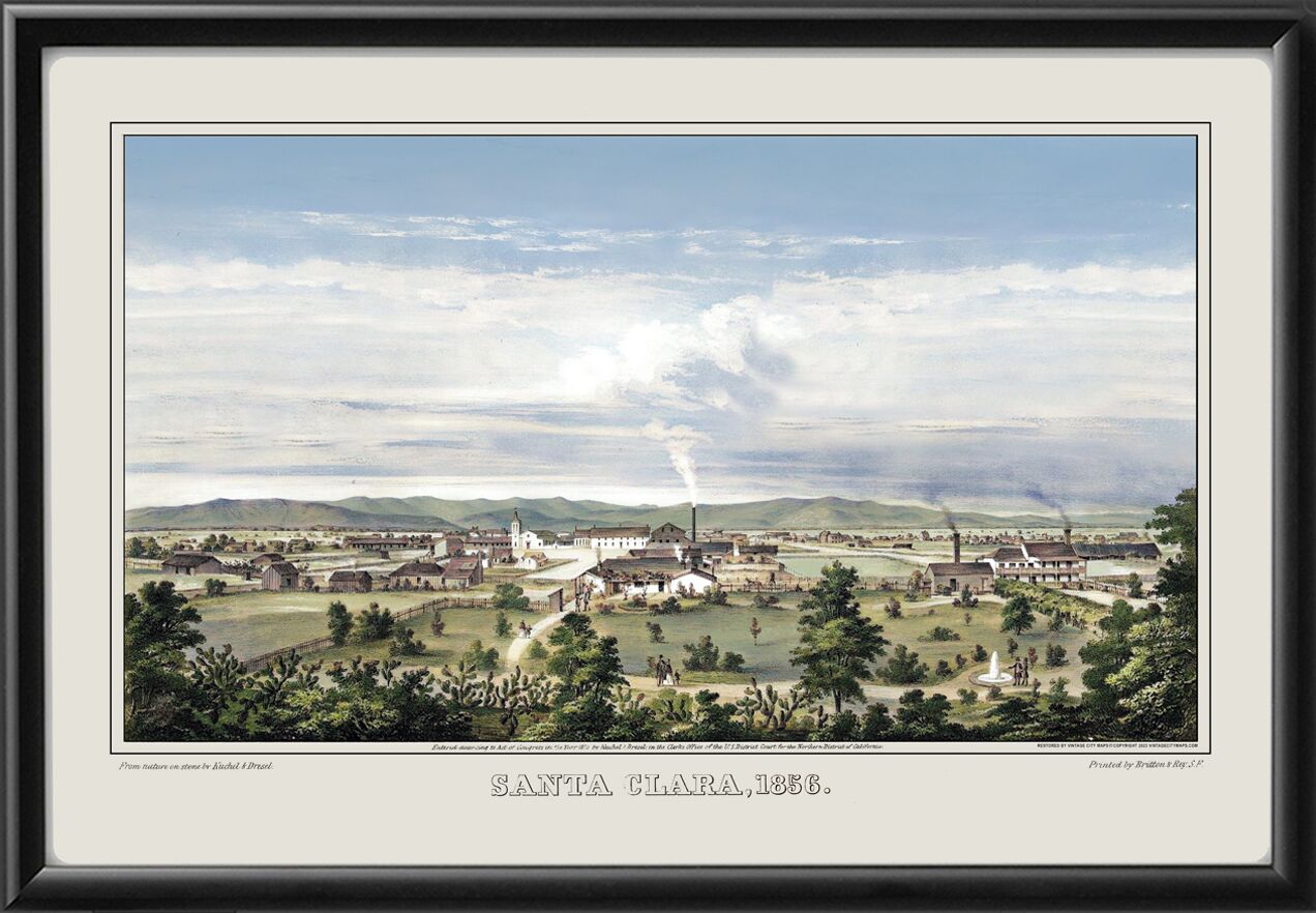 Santa Clara CA 1856 (Color)