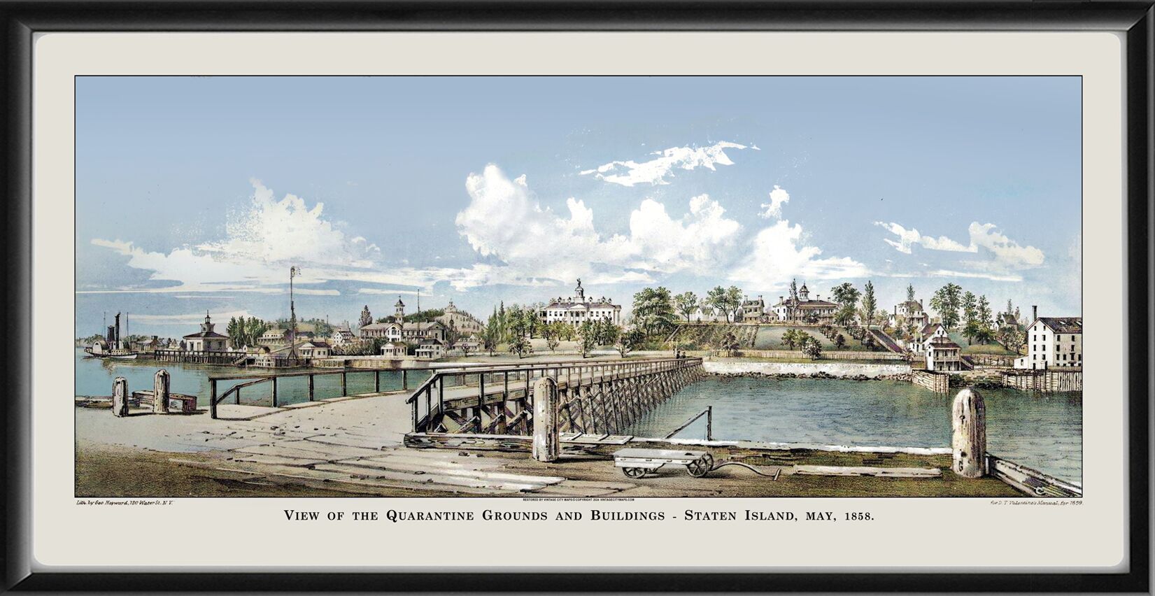 Quarantine grounds and buildings, Staten Island, May 1858