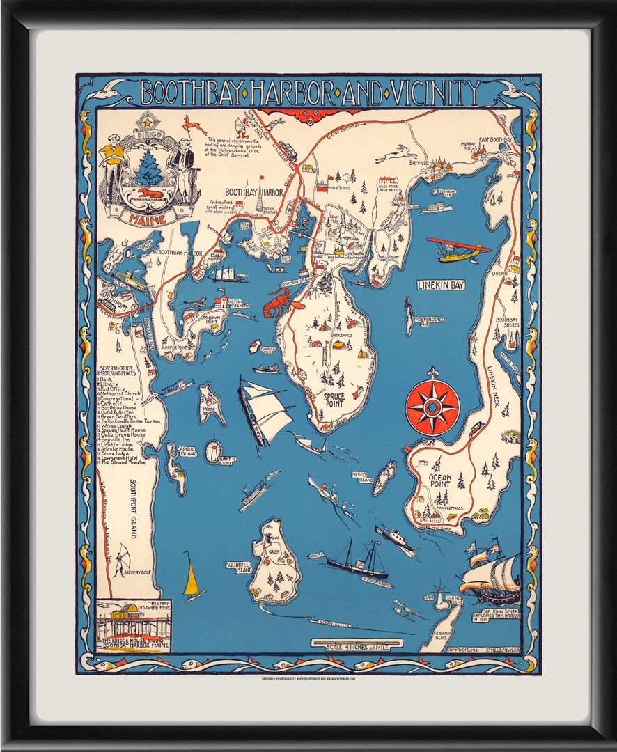 Boothbay Harbor ME and vicinity 1931
