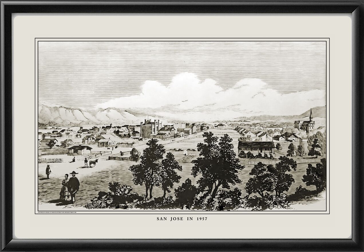 San Jose CA 1857 Map