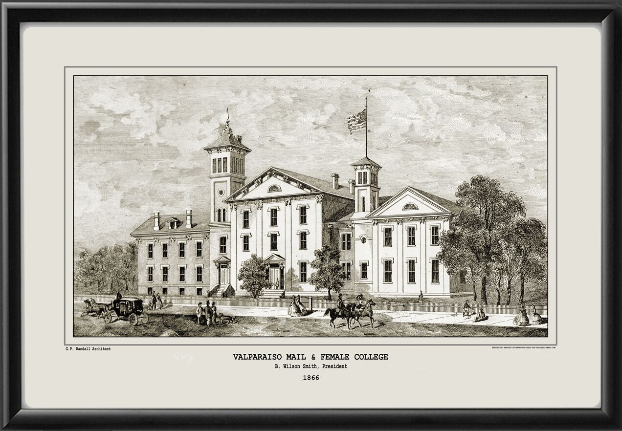 Valparaiso University Old College Building 1866 G.P. Randall, Architect TM