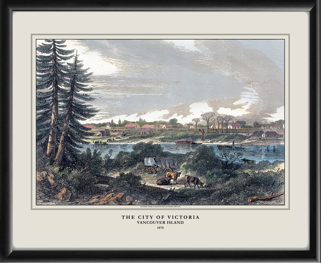 Victoria Vancouver Island BC Canada 1870 Évremond de Bérard