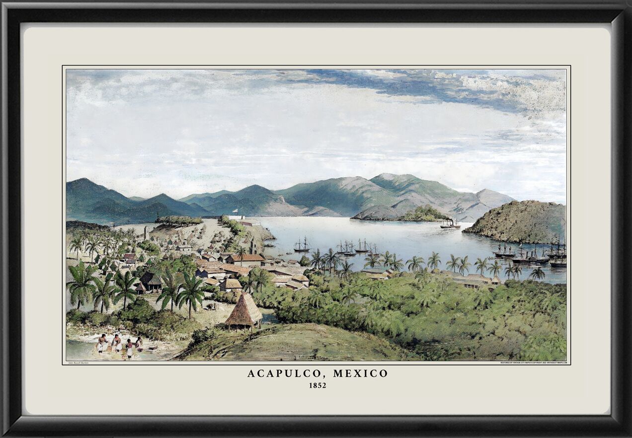 Acapulco Mexico 1852 Color
