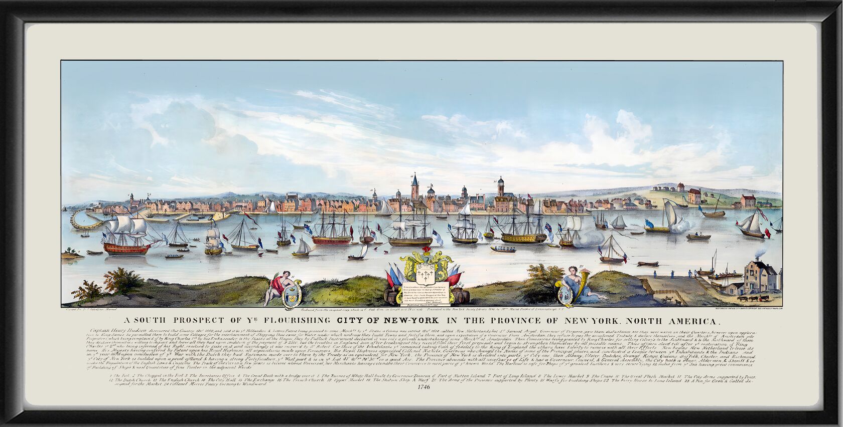New York City NY 1746 William Burgis
