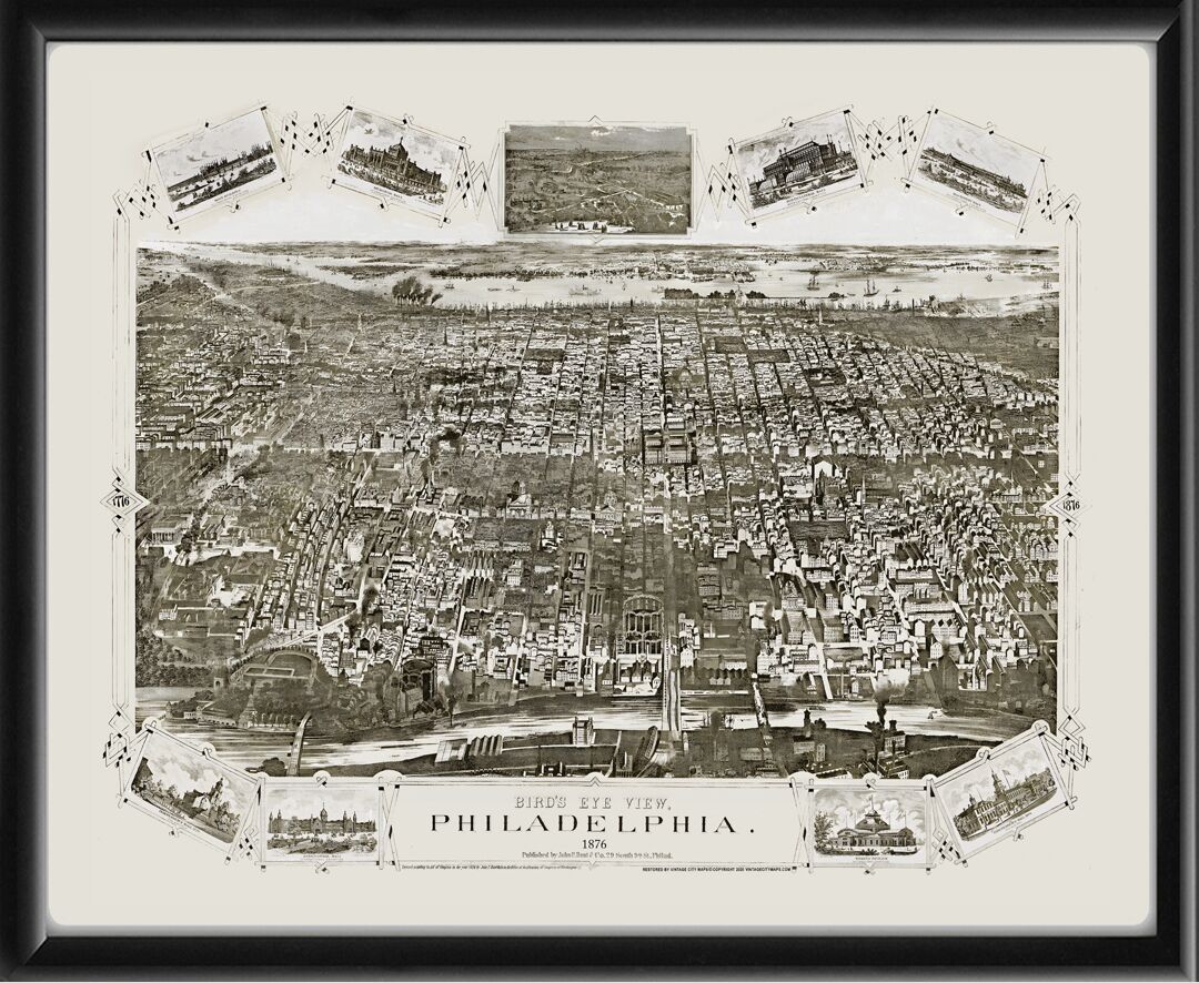 Philadelphia PA 1876, John Hunt Co