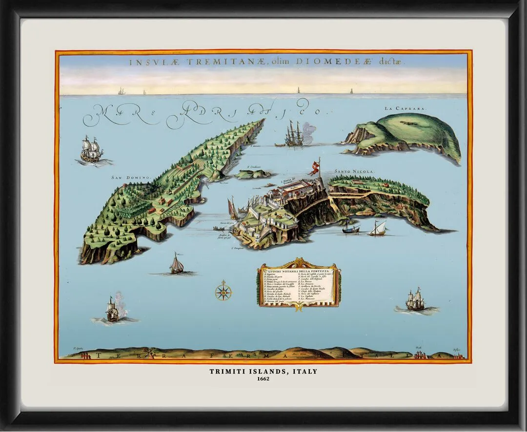 Isole Trimiti Islands Italy 1662