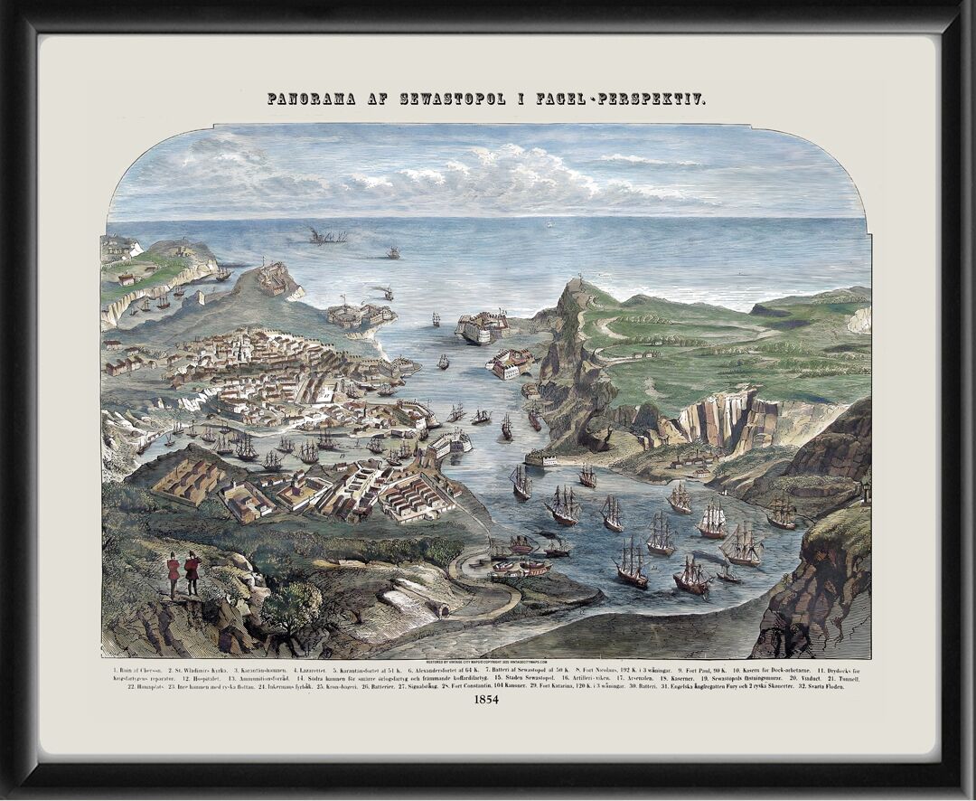 Sevastopol Ukraine 1854 by Johann Jakob Weber