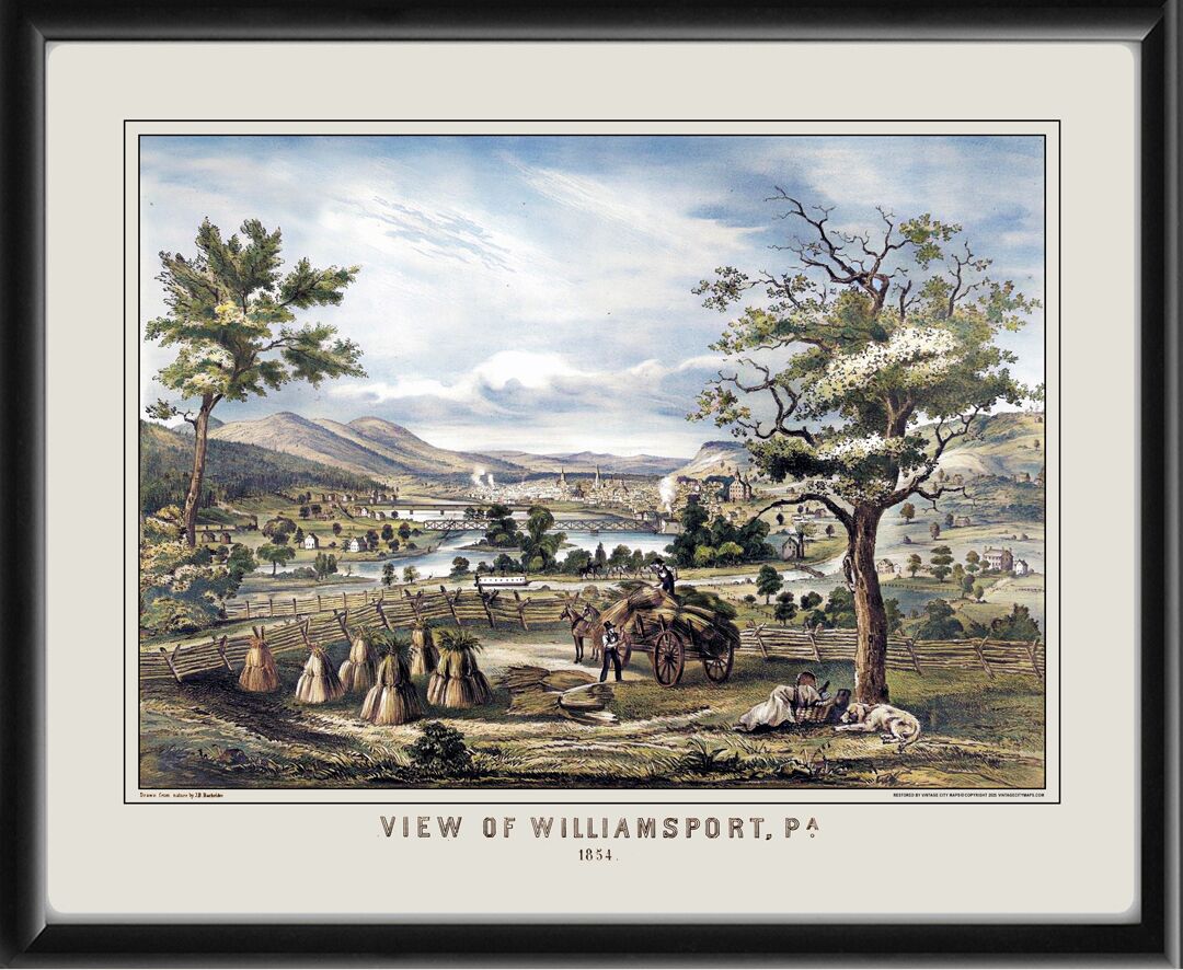 Williamsport PA 1854 John Bachelder