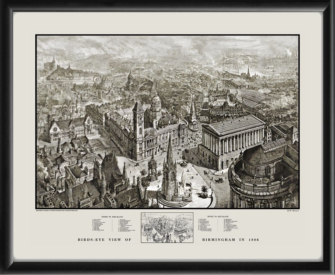 Birmingham England 1886 H.W. Brewer