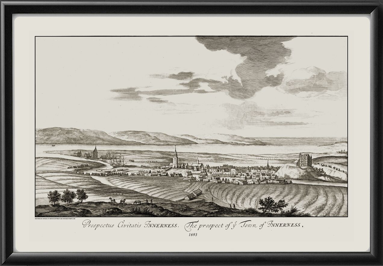 Inverness -The Prospect of ye Town of Innerness 1693 John Slezer