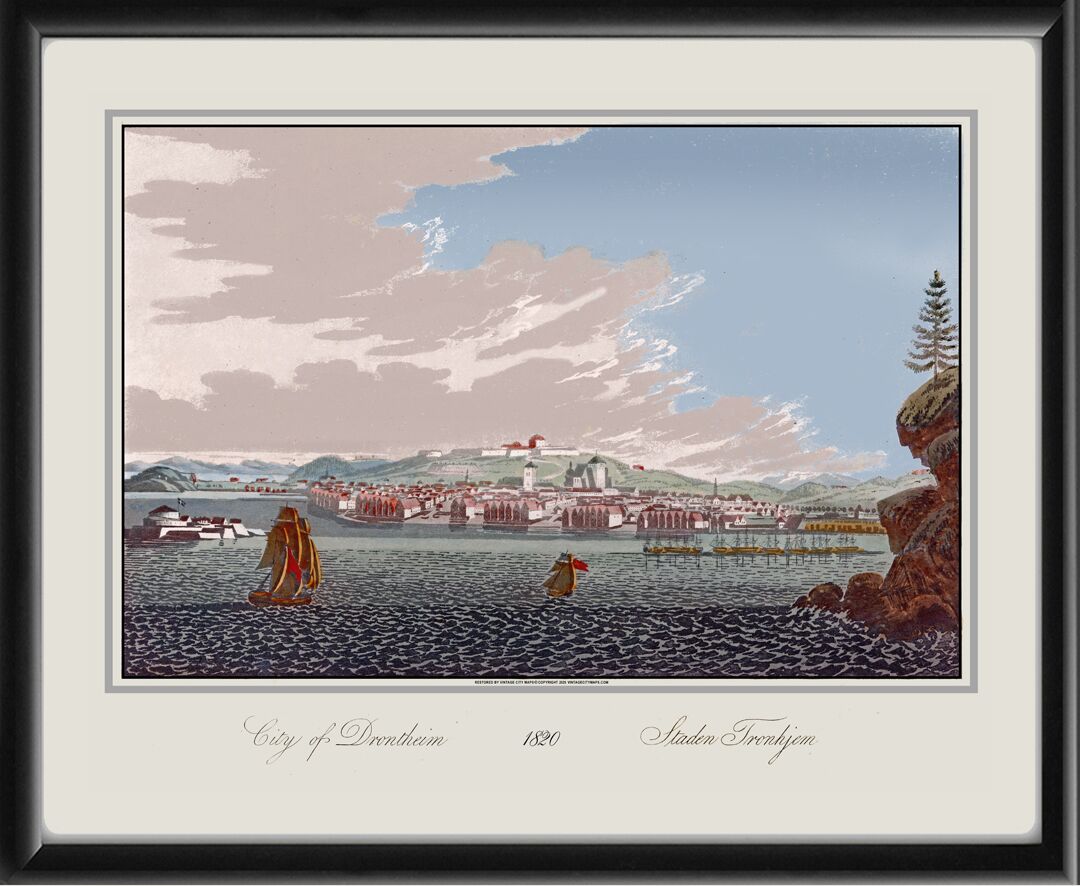 Trontheim Norway 1820 John William Edy