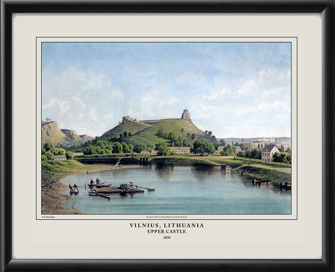 Vilnius Lithuania 1870 Upper Castle