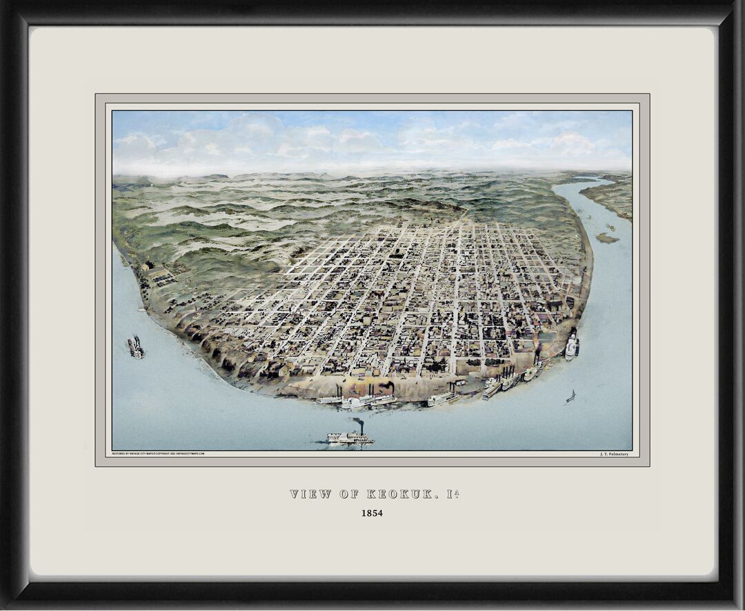Keokuk IA 1854 J.T. Palmatary