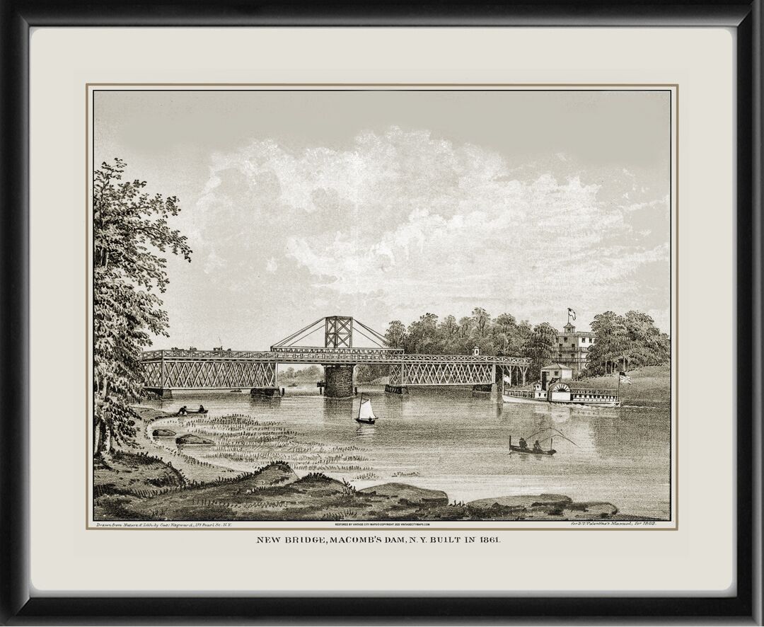 New Bridge Macomb's Dam N.Y. built in 1861