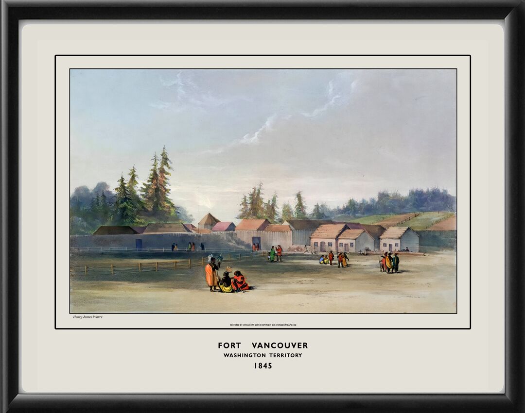Fort Vancouver W.T. 1845 Henry James Warre