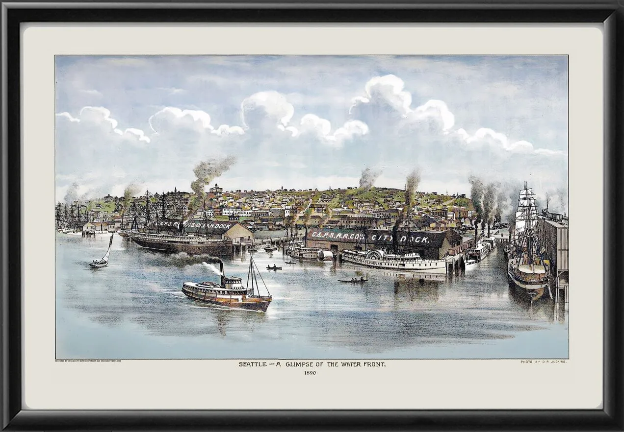Seattle WA 1890 Color