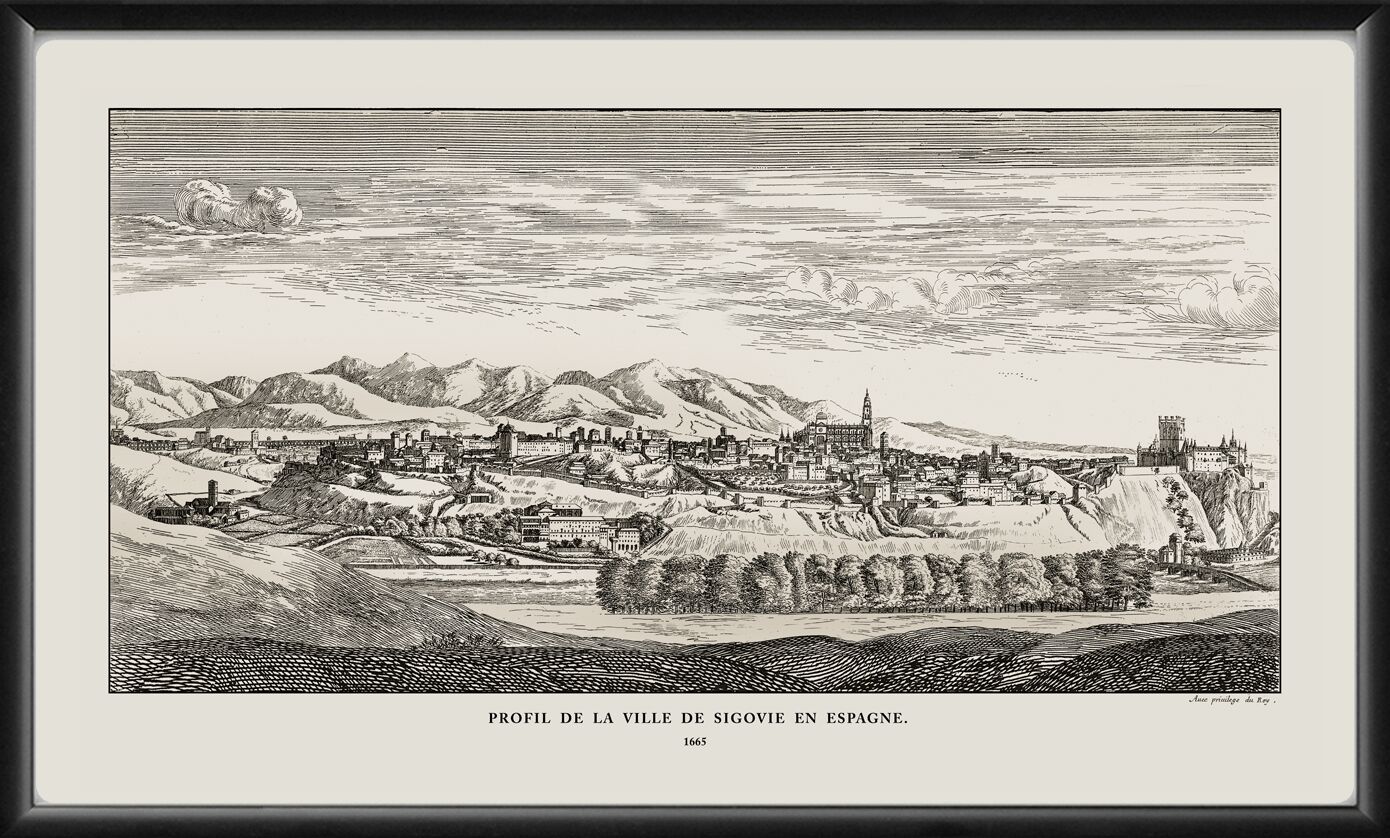 Segovia Spain 1665 by Israel Silvestre & Louis Meunier