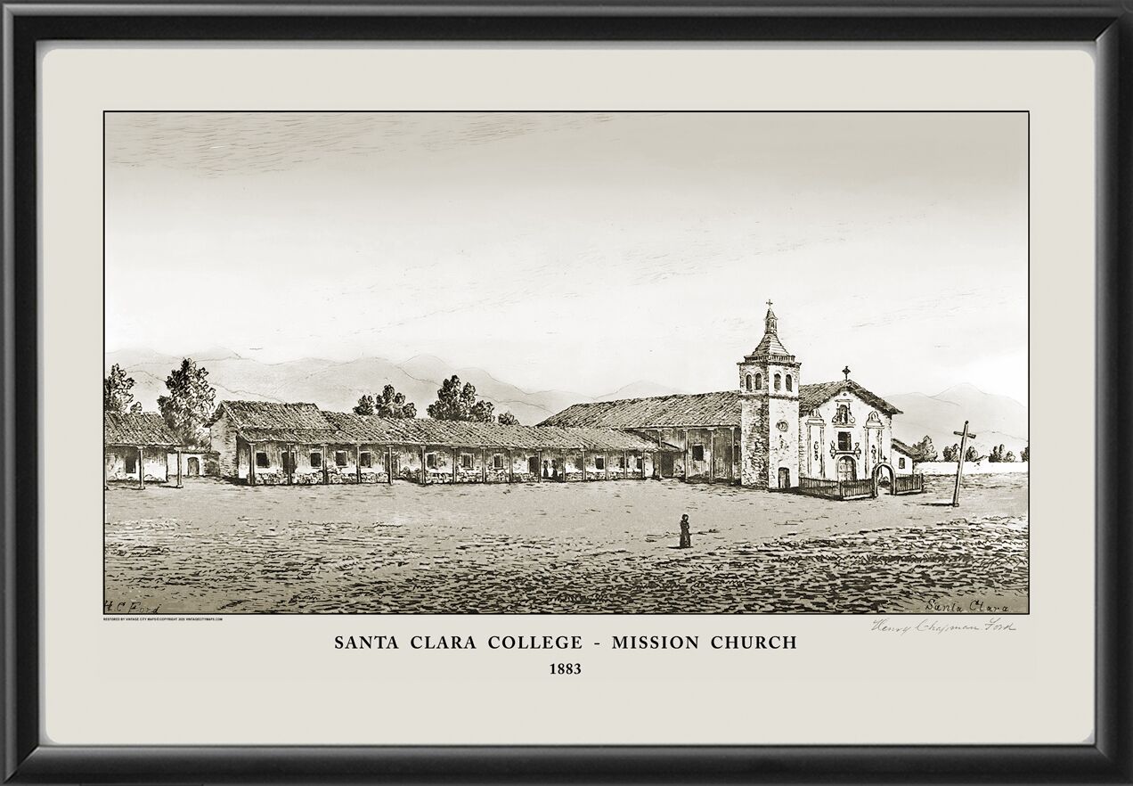 Santa Clara College Mission Church 1883