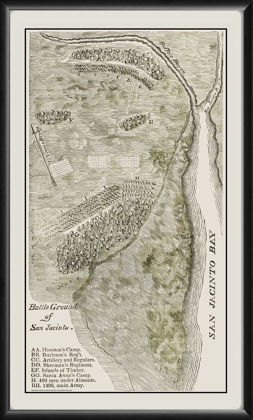 San Jacinto TX 1846 Battleground