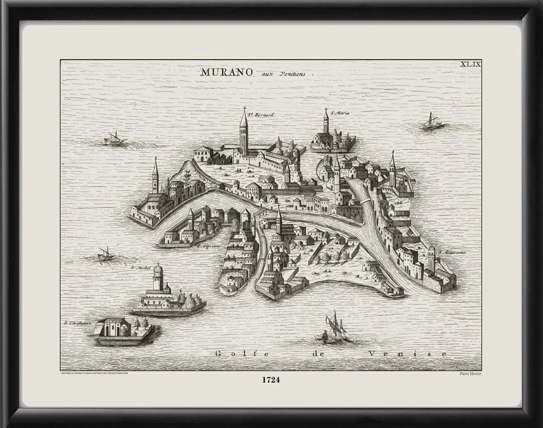 Murano, Venice Italy 1724 Pierre Mortier