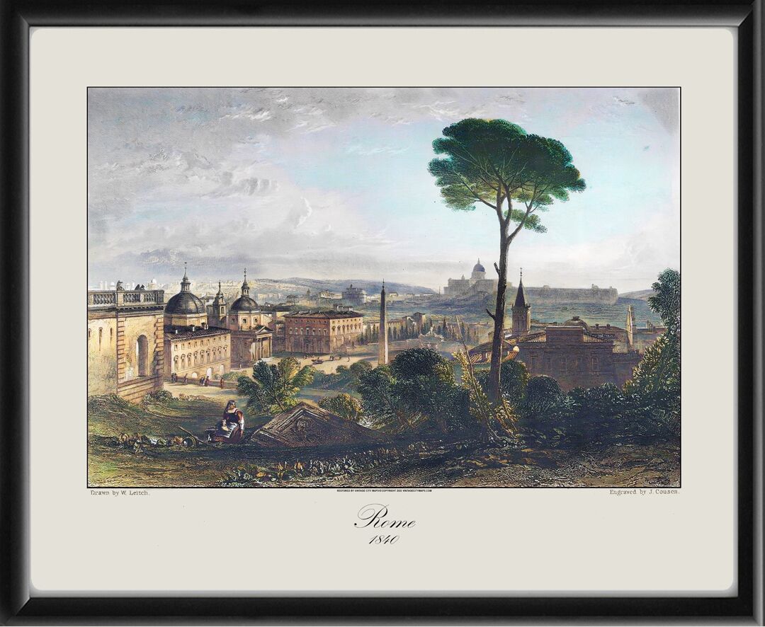 Rome Italy 1840 William Leitch