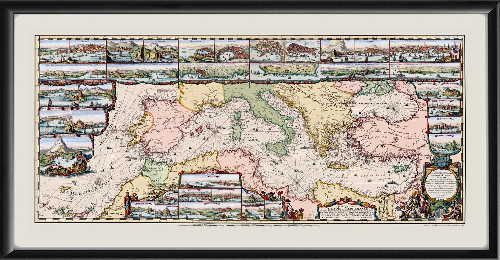 Mediterranean Sea 1694 Romeyn de Hooghe