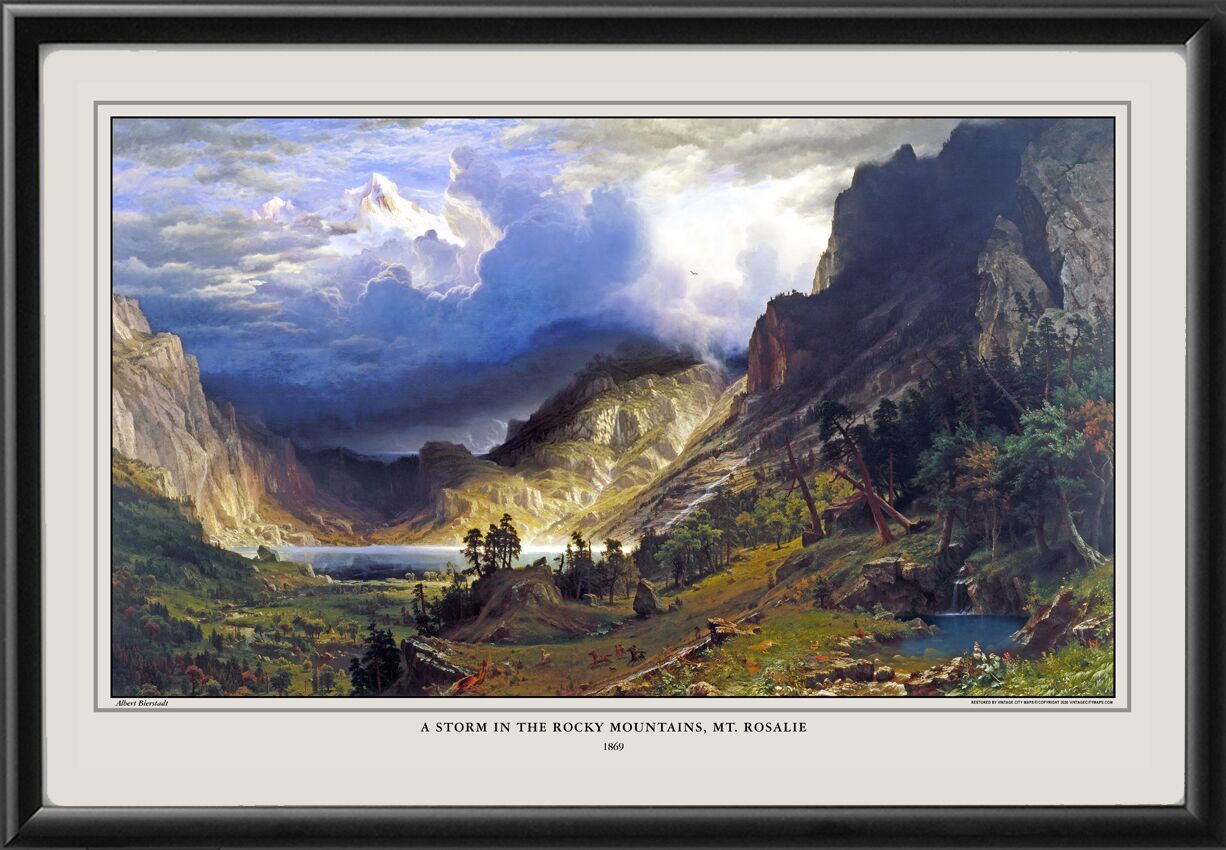 Storm in the Rockies, Mt. Rosalie 1869