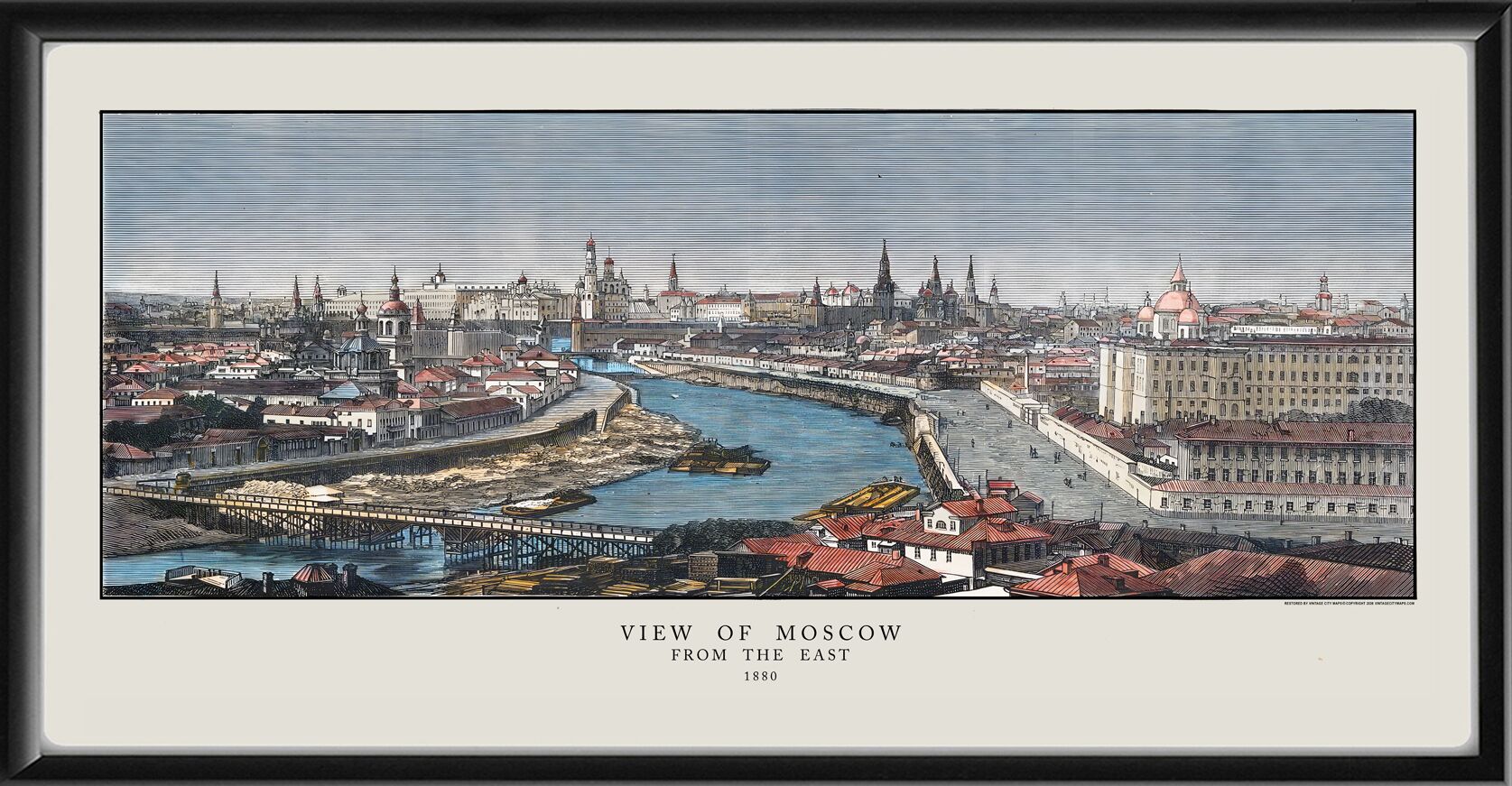 Moscow Russia from the east 1880