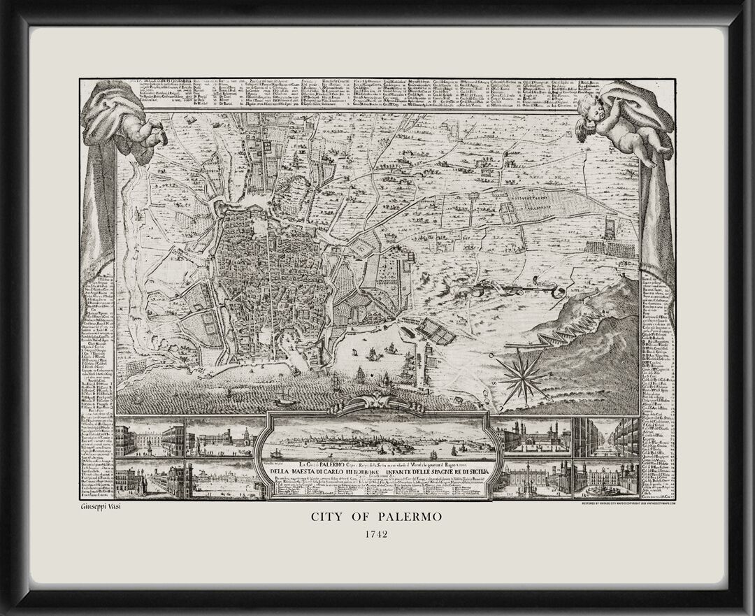 Palermo Italy 1742 Giuseppe Vasi