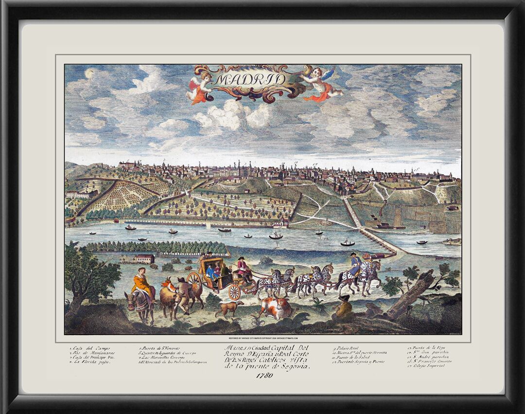 Madrid from the Manzanares River 1780 Francesco Ambrosi