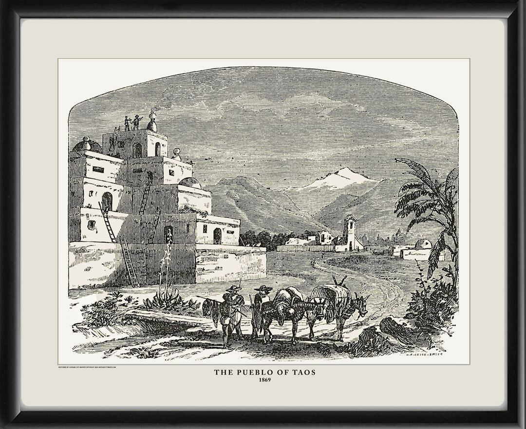 The Pueblo of Taos 1869 Davis & Speer