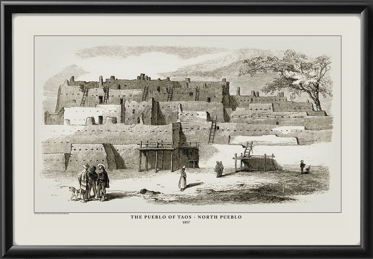 Taos Pueblo, New Mexico, 1857