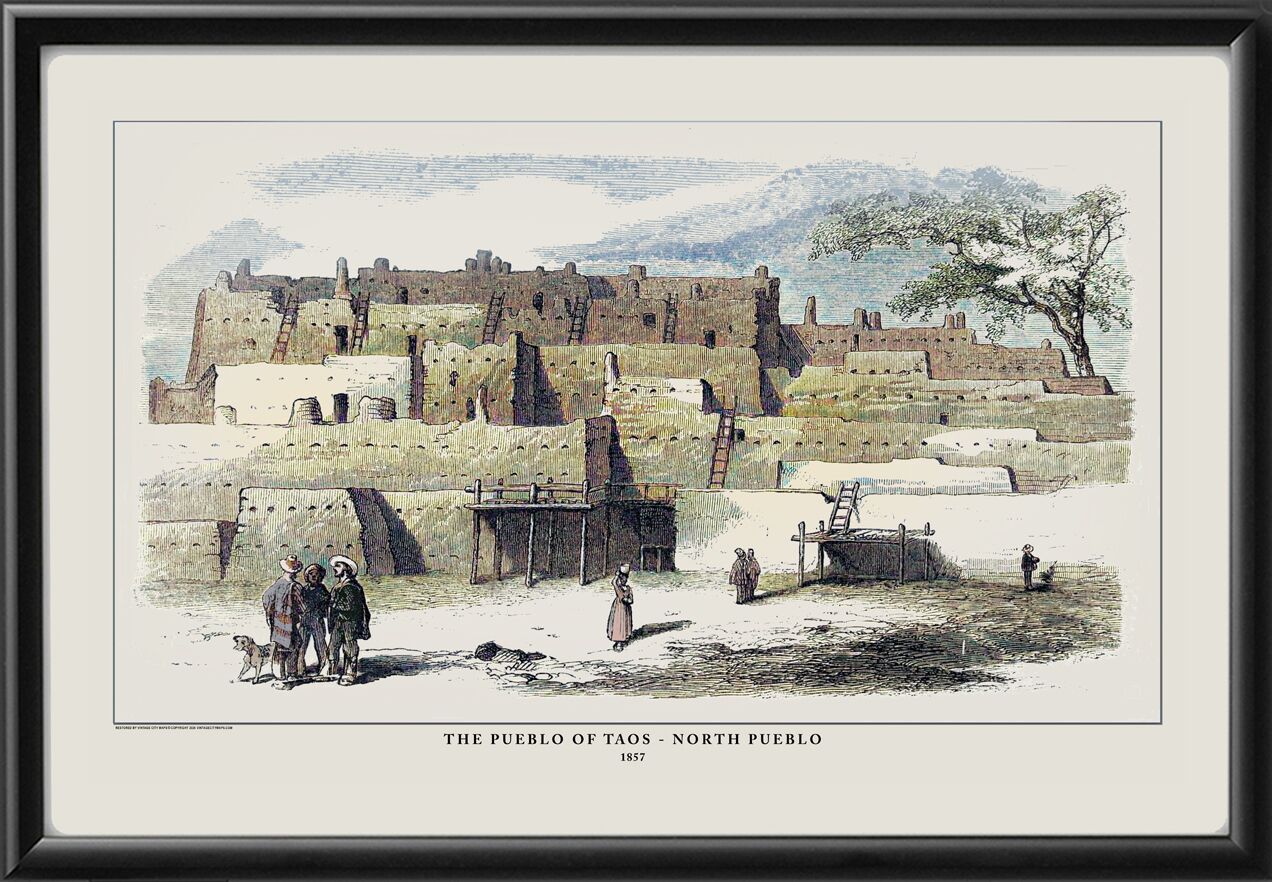 Taos Pueblo, New Mexico, 1857