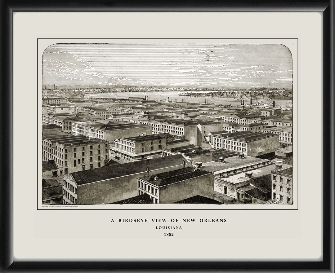 New Orleans LA 1882 by J.W. Orr