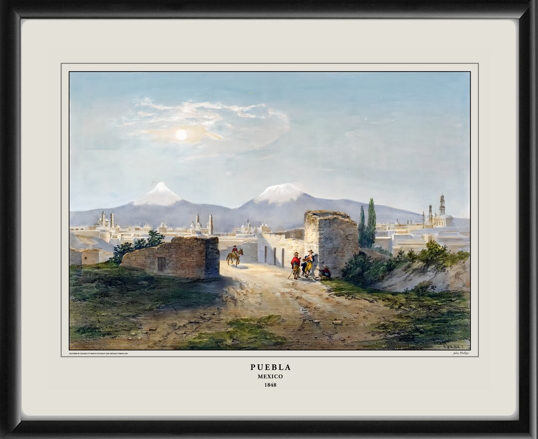 Puebla Mexico 1848 John Phillips