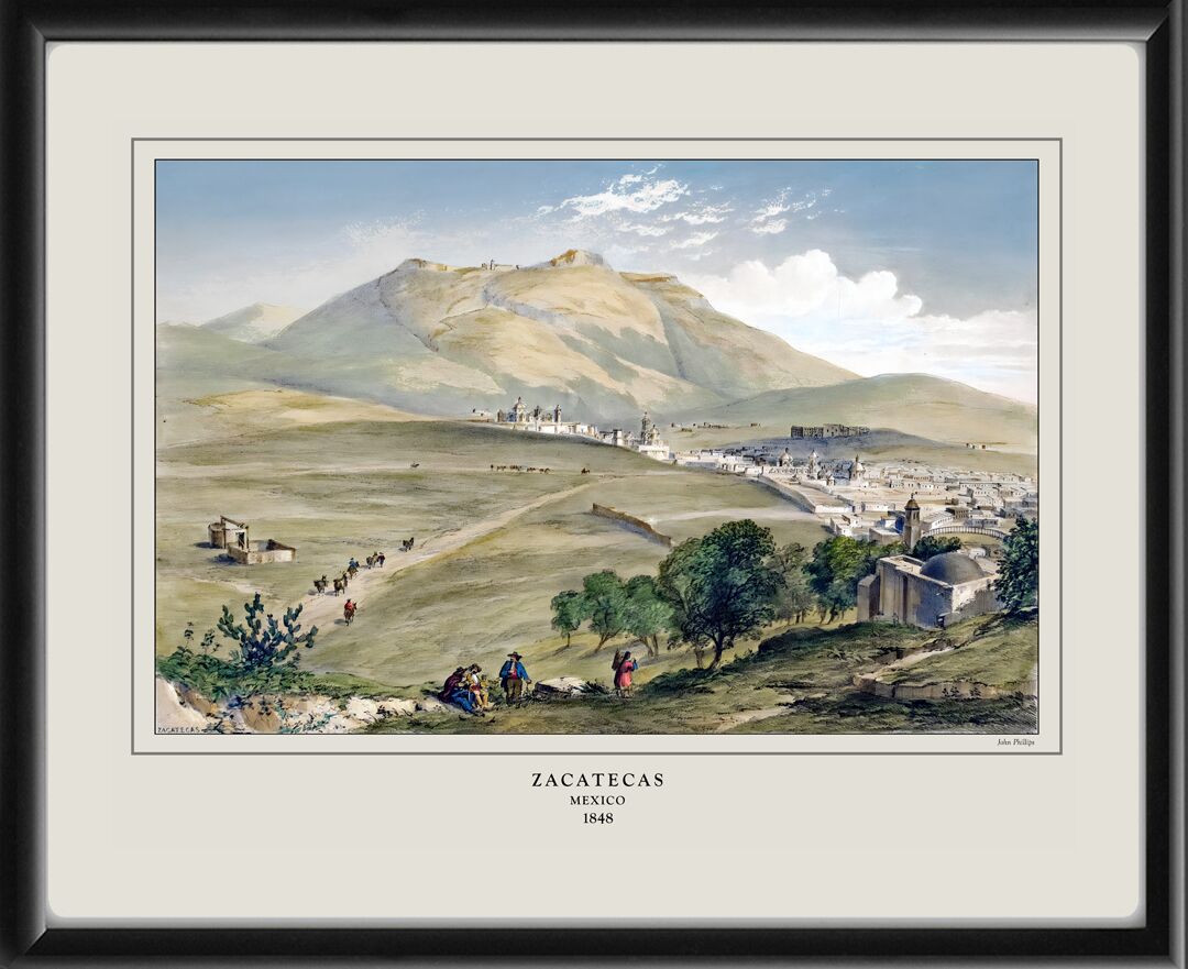 Zacatecas Mexico 1848 John Phillips