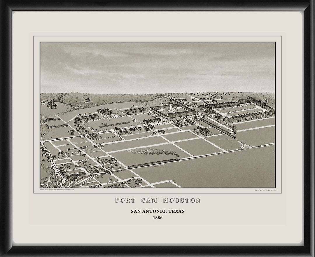 Fort Sam Houston, San Antonio TX 1886 Augustus Koch