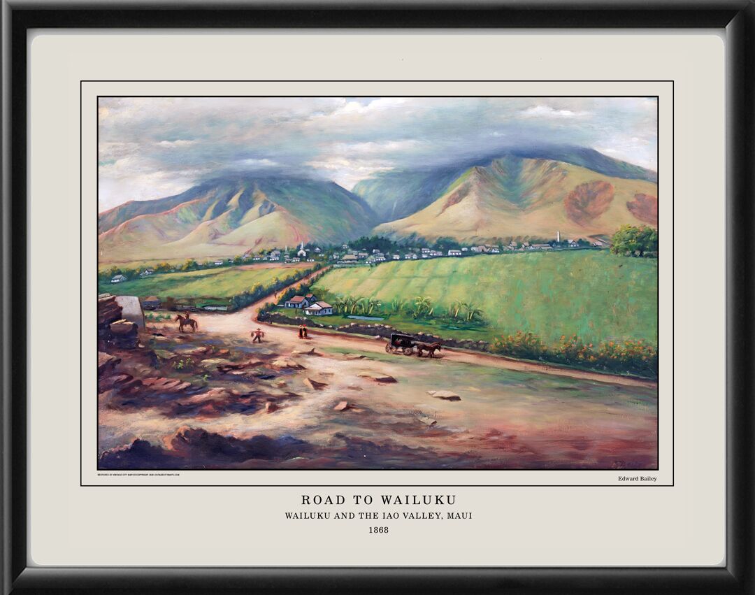 Road to Wailuku, Maui - Wailuku and Iao Valley Maui Edward Bailey