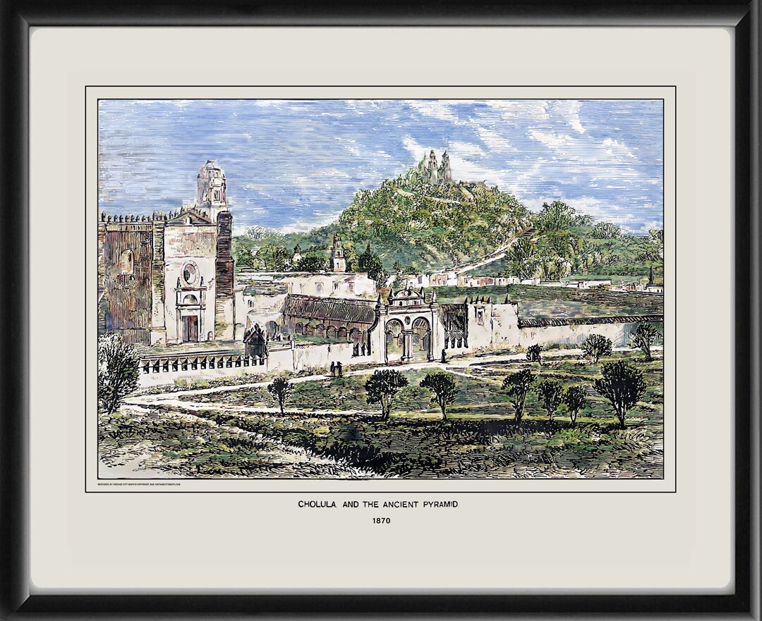Cholula Puebla Mexico 1870