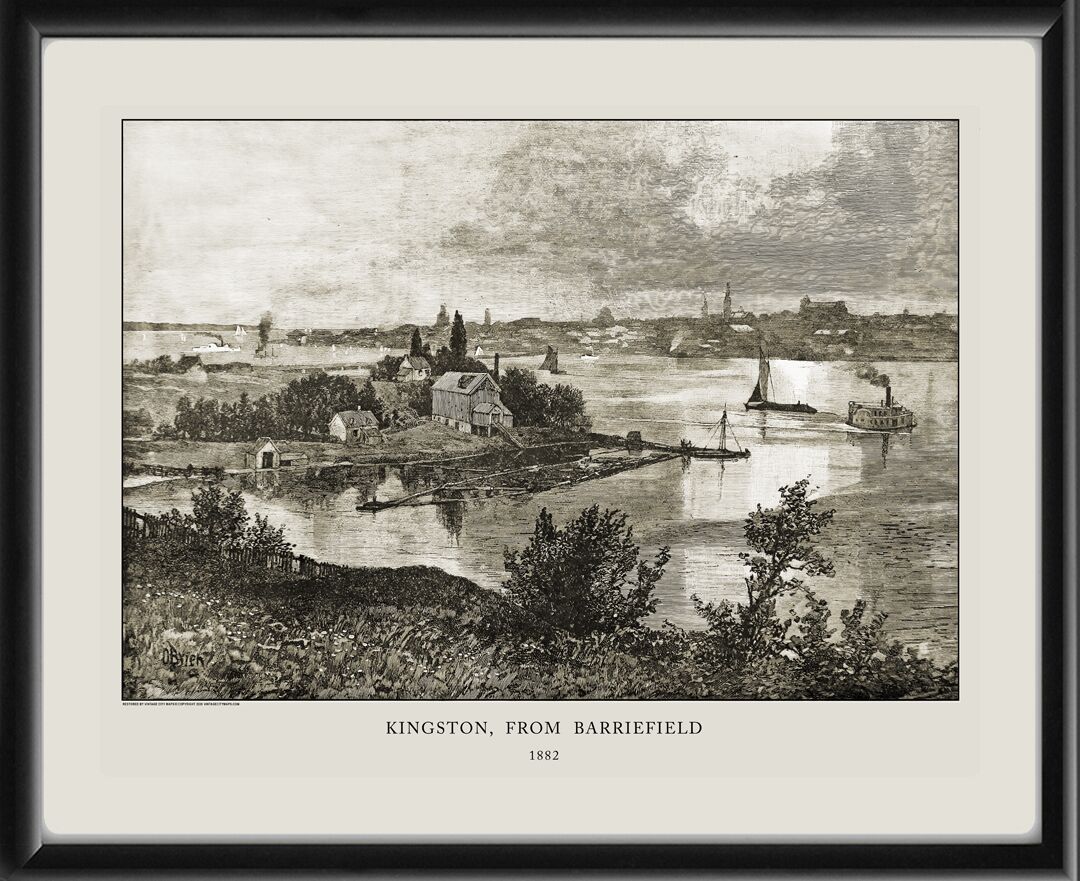 Kingston Ontario Canada 1882 from Barriefield