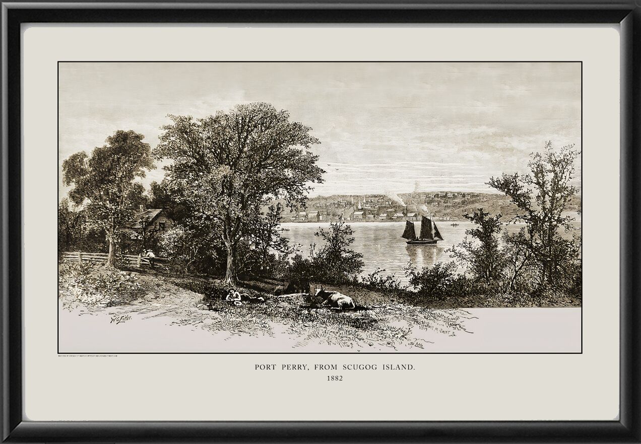 Port Perry Canada 1882 from Scugog Island by W.T. Fitler and R.M. Smart