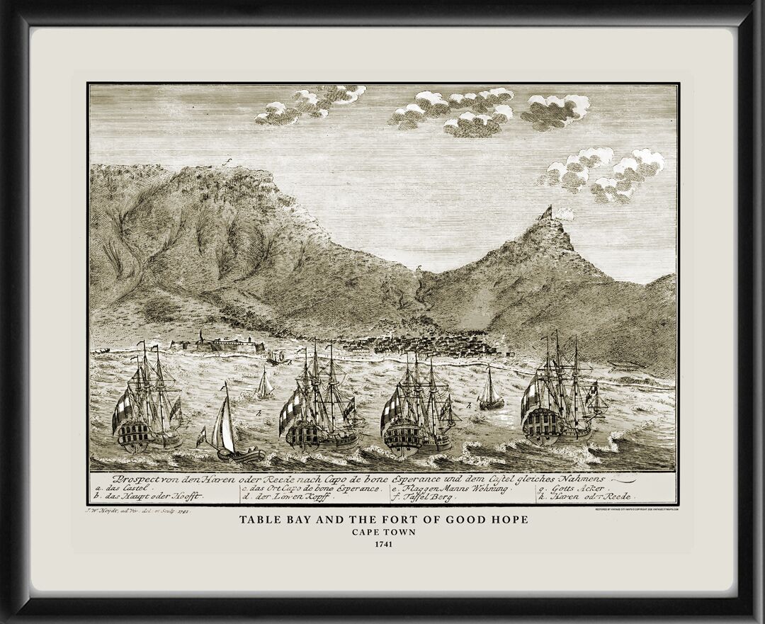 Table Bay and the Fort of Good Hope - Cape Town South Africa 1741