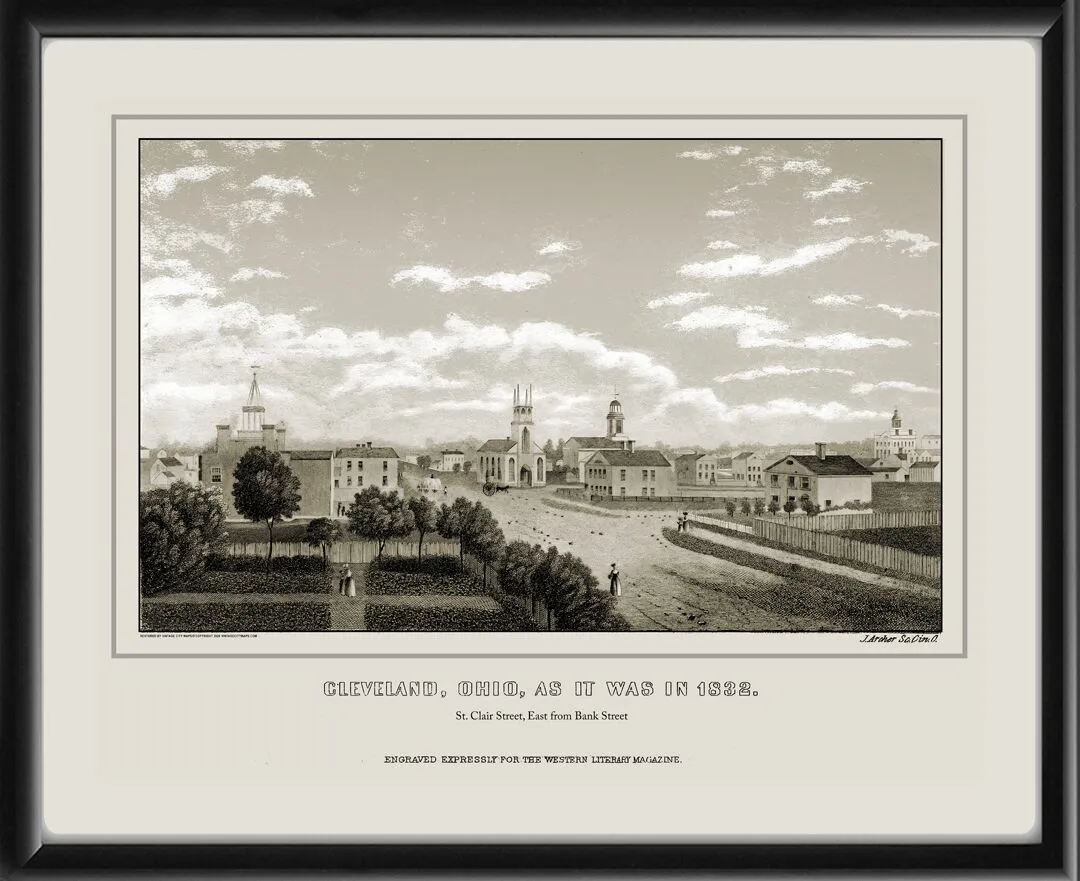 Cleveland OH 1832 John Wykeham Archer
