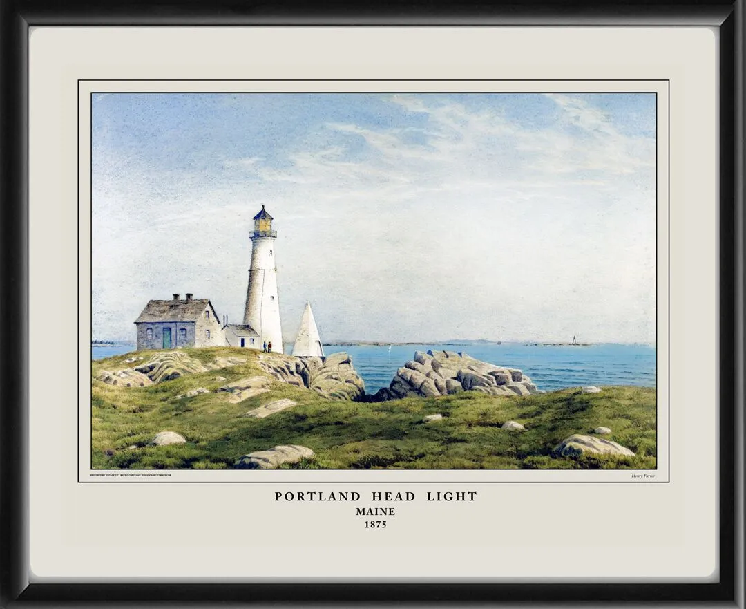 Portland Head Light ME 1875 Henry Farrer