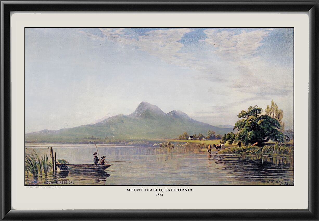 Mount Diablo CA 1872 John Ross Key in the East San Francisco Bay Area