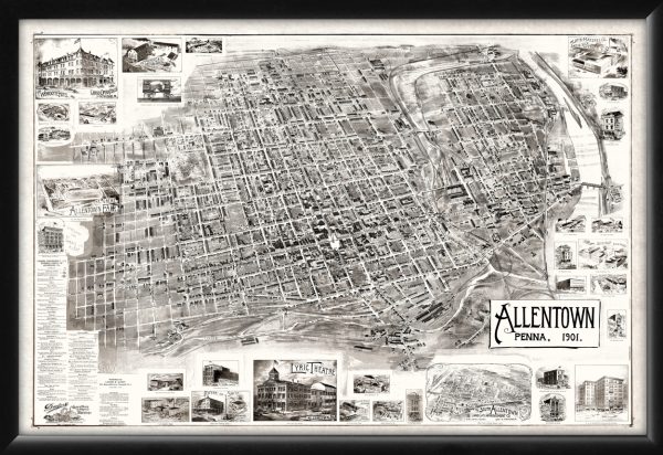 Allentown PA 1901 | Vintage City Maps