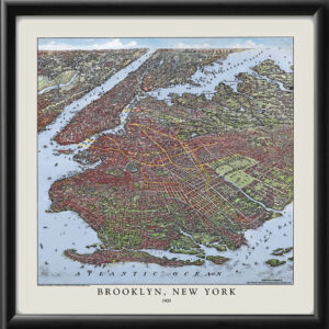 Brooklyn NY 1908 Restored Map